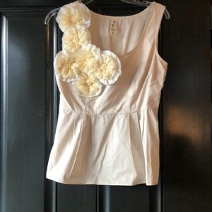 Beautiful Anthropologie Floreat peplum top, 6 or S